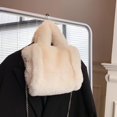 thumbnail image 2 of Bolso de mano esponjoso para mujer, bandolera de felpa, moda Otoño Invierno, piel sintética de lujo, bolso suave para niñas, bolso Hobo grande, 2 of 5