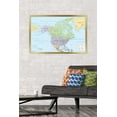 thumbnail image 2 of North America Map 2024 Wall Poster, 22.375" x 34" Framed, 2 of 5