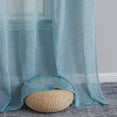 thumbnail image 6 of THD Zoey Faux Linen Textured Semi Sheer Window Rod Pocket Thick Curtains Drapery Panels, 2 Panels, 6 of 7