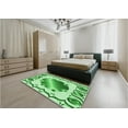 thumbnail image 4 of Ahgly Company Indoor Round Patterned Jade Green Area Rugs, 6' Round, 4 of 6