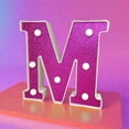 thumbnail image 5 of 16cm Purple Letter Lights DIY Luminous Number Lamp Battery 6.3in Power Plastic for Mariage Birthday Party Home Fashion Decor (Y,16cm-purple), 5 of 7