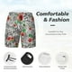 thumbnail image 3 of Balery Roses Mixed Zebra 1 Bañador para hombre, shorts de playa de secado rápido con entrepierna y forro de compresión-3X-Large, 3 of 6