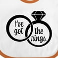 thumbnail image 4 of Inktastic I've Got the Rings- Ring Bearer Boys or Girls Baby Bib, 4 of 4