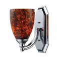 thumbnail image 1 of ElkGroup International 1 Light Vanity In Polished Chrome And Espresso Glass - LED, 1 of 1