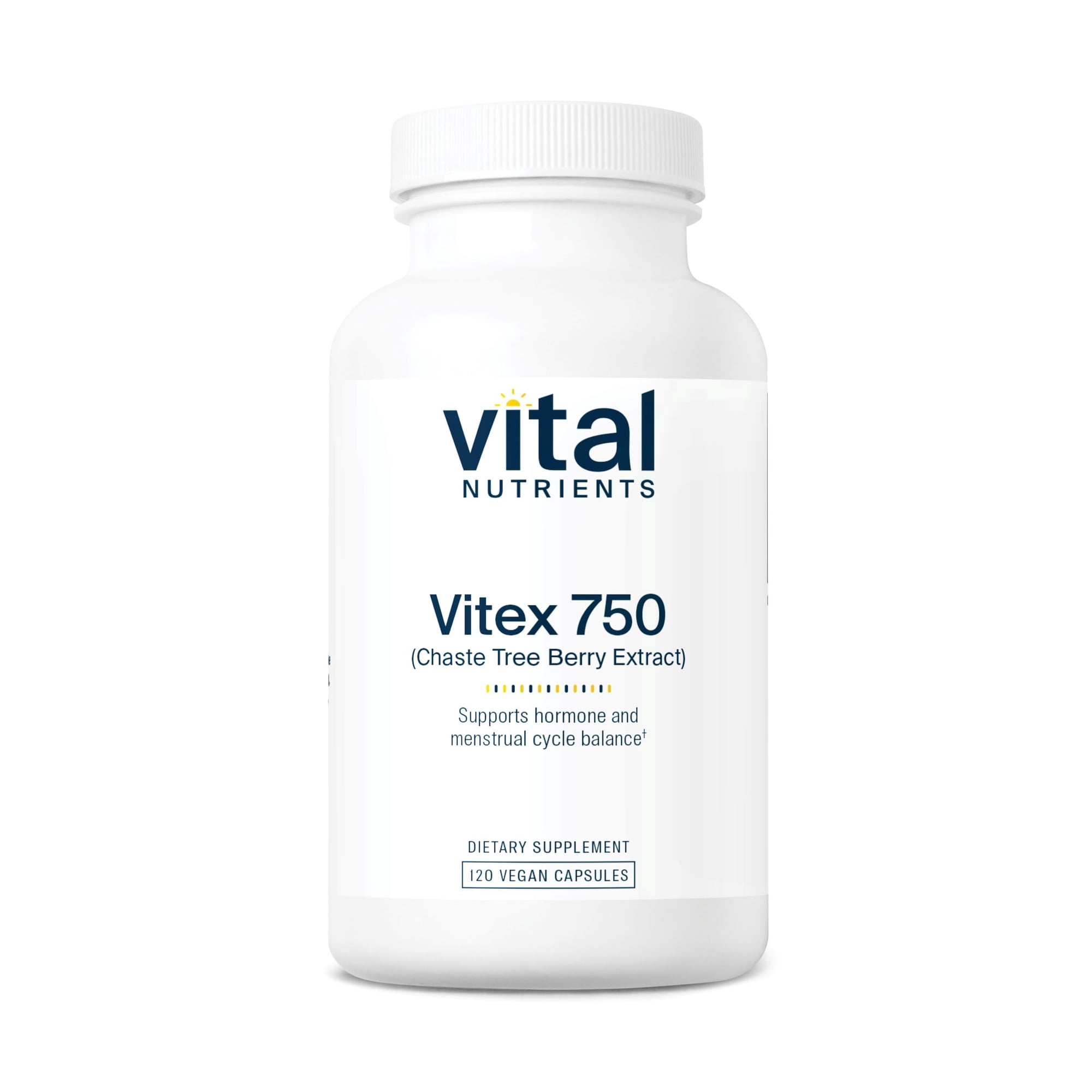 Vital Nutrients Vitex 750 | 750mg Chaste Tree Berry Extract | Support for Hormone, Fertility, and Menstrual Cycle Balance | Gluten, Dairy, Soy Free | Non-GMO | 120 Capsules