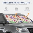 thumbnail image 4 of Haiem Dog Doing Yoga Windshield Sun Shade: Universal Foldable 2-Piece Car Front Window Sunshade - Blocks Uv Rays, And Reduces Heat,Essential Car Accessory Large, 4 of 7