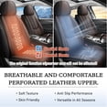 thumbnail image 4 of for NISSAN MURANO 2017 Car Seat Cover, Premium Leather 5 Piece Full Set With a Headrest and Lumbar Support Waterproof, Black and Brown Car Seat Covers, Pet Car Seat Covers, 4 of 7
