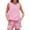 Red, variant on WTOBBY Women's Summer Leisure Two Piece Outfit Sleeveless Tank Top and Matching Shorts Striped Sweatsuits Set Sporty and Comfortable for Casual Style ,Black L