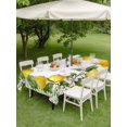 thumbnail image 4 of Outdoor Tablecloth with Umbrella Hole for Patio/Picnic/Party/Camping, Summer Lemons Waterproof Table Cloth Rectangle Table Cover Washable, Fruits White Flowers Farmhouse Country (52"x 70"), 4 of 8