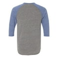 thumbnail image 3 of Alternative Unisex Eco-Jersey™ 3/4-SleeveRaglan Henley - AA1989, 3 of 5