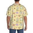 thumbnail image 3 of Sikiie Frog Bee Men's Cuban Shirt, Hawaiian Shirts, Business Casual Button Down Shirts, Short Sleeve Shirt-4X-Large, 3 of 5