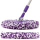 thumbnail image 4 of 4 cabezales de repuesto para mopa de repuesto para mopa mágica con rotación de 360 ​​grados, cabezal de repuesto de microfibra redondo, tamaño estándar, morado, paquete de 4, 4 of 4