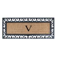 thumbnail image 1 of Paillasson d'Entrée Monogramme Myla Fait Main, Grande Taille Double Porte (17.7 x 47.25)-RC2004V, 1 of 5
