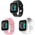 thumbnail image 2 of Watch Bands Replacement Silicone Watch Strap Compatible with Y68 Smart Watches Spare Strap Accessories Black, 2 of 7