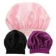 thumbnail image 4 of Gorro de dormir de satén para niños, 3 piezas, banda elástica ancha, redondo, para el cuidado del cabello, 1 pieza en morado, negro y rosa., 4 of 6