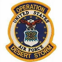 UNITED STATES AIR FORCE OPERATION DESERT STORM PATCH - Bright Colors - Veteran Owned Business.