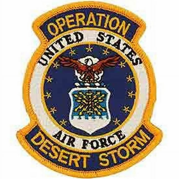 UNITED STATES AIR FORCE OPERATION DESERT STORM PATCH - Bright Colors - Veteran Owned Business.