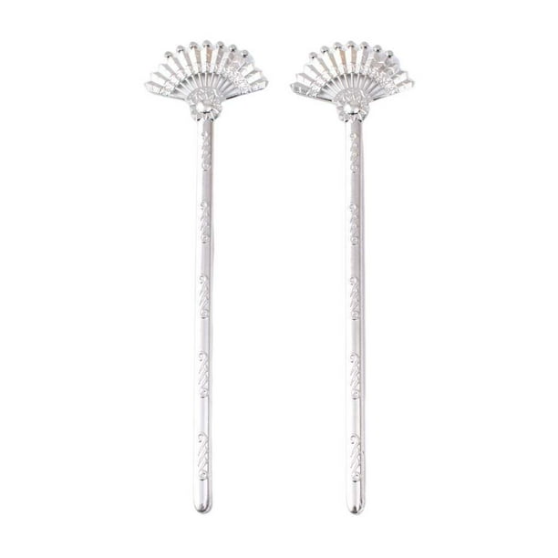Qarigey Palos para el cabello Bronce Antiguo Headwear Marker Colgante DIY Chignon Accesorio de joyería Coleccionables Regalos de Cosplay para Accesorio para el cabello blanco