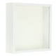 thumbnail image 1 of Marco de sombra Uxcell 7x7 de madera para exhibir flores secas, marco de foto flotante blanco, 1 of 7