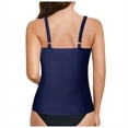 thumbnail image 6 of vigerkar Tankini Top Bathing Suit Tops for Women Tummy Control Tank Tops Swimsuits Dark Blue, L, 6 of 9