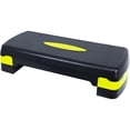 thumbnail image 1 of Fitvids Adjustable Aerobic Stepper Platform, Non-Slip Workout, 27", Black/Lemon, 1 of 6