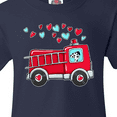 thumbnail image 4 of Inktastic Valentine Fire Truck with Cute Dalmatian and Hearts Youth T-Shirt, 4 of 5