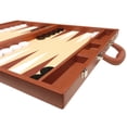 thumbnail image 5 of Silverman & Co. 19-inch Premium Backgammon Set - Large - Desert Brown, 5 of 12