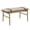 Light Brown/Ivory, variant on Nathan James Gugan Mid-Century Light Brown Bench with Removable Ivory Cushion for Bedroom and Hallway