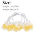 thumbnail image 3 of Holiday Party Led Simulation Beer Mug Small Hanging String Lights Indoor Decoration Lights, 3 of 9