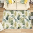 thumbnail image 1 of 3x5 Rug, Tropical Leaf Door Mat Washable Non Slip Soft for Entryway, Palm Leaf Rug, Botanical Carpet, Tropical Leaf Home Decor & Gifts, 1 of 7