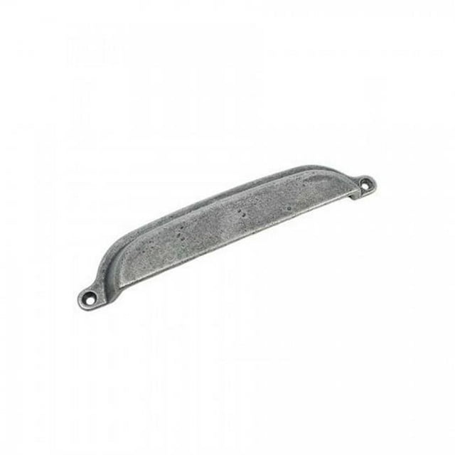 Strategic Brands 84864 6 in. Distressed Pewter Riverstone Cabinet Cup Pull