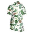 thumbnail image 3 of joogoo Summer Tropical Leaves Plumeria Flowers Pattern Men's Cycling Jerseys Mountain Bike Short Sleeve Tops M, 3 of 7