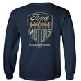 thumbnail image 4 of Fair Game Vintage Ford Motors Long Sleeve Shirt Legendary Power 1903-Navy-4x, 4 of 5