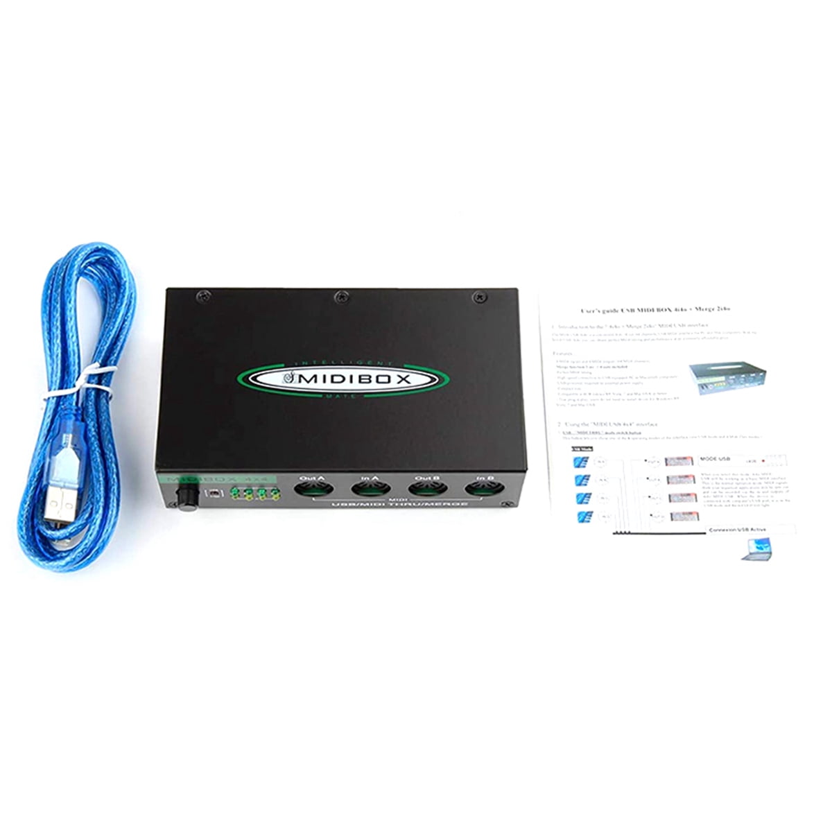 MIDI Box Musical Instruments USB MIDI Interface Thru Box 64 MIDI Channels