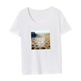 thumbnail image 4 of Camiseta para mujer, camiseta de manga corta suave de verano para deportes, mochilero, senderismo, 4 of 7