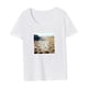 thumbnail image 4 of Camiseta para mujer, ropa de verano, camisa suave de moda con cuello redondo para acampar para mujer XL, 4 of 7