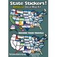 thumbnail image 1 of State Sticker Travel Map Sticker STATESTICKERMAP United States Map With 50 State Stickers; Self Adhesive Type; Permanent State Sticker; 19-1/2 Inch Length x 13 Inch Width; Vinyl Map, 1 of 2