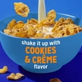 thumbnail image 2 of Kellogg's Frosted Flakes Cookies and Creme Milkshake Breakfast Cereal, Kids Cereal, Family Size, 21.9 oz, 2 of 12