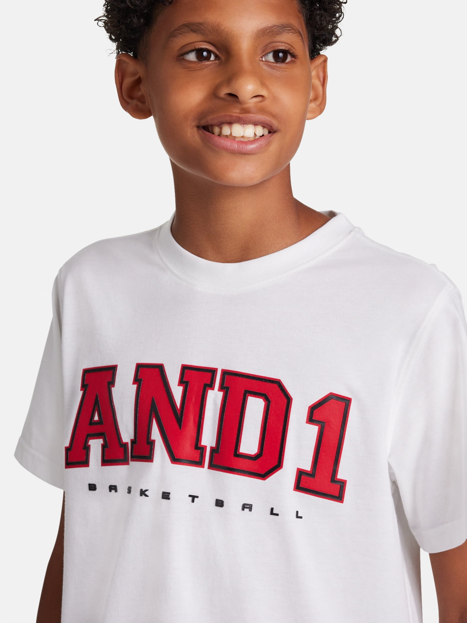 AND1 Boy’s Short Sleeve Graphic T-Shirt, Sizes 4-18