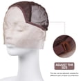 thumbnail image 4 of BRIGHTFUFU Peluca delantera de encaje transpirable Cap Correas ajustables Peluca de encaje Red de pelo para hacer peluca, 4 of 7