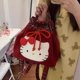 thumbnail image 1 of Mochila de Hello Kitty YUBINGJIE para estudiantes bolso de mano estilo Retro de felpa de rejilla roja 25cm, 1 of 1