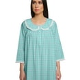 thumbnail image 5 of Moomaya Cotton Sleepwear For Ladies Printed Round Neck Button Placket Nightdress, 5 of 6