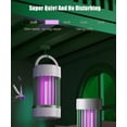 thumbnail image 2 of Mosquito Zapper Outdoor and Indoor, Fly Zapper, Electric Rechargeable Cordless Waterproof Mosquito Trap, Mosquito Killer Lamp for Home, Patio, Camping and RV, USB Battery Powered, 2 of 7
