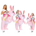 thumbnail image 4 of Adult Disfraz inflable de conejito de Pascua, conejo de dibujos animados, accesorios de Cosplay para adultos, niños, niños pequeños, traje de vestir para actuación de Halloween, 4 of 5
