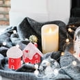 thumbnail image 4 of Mini Xmas Village Figurines 6Pcs Snow Houses Roll Decoration, 4 of 7