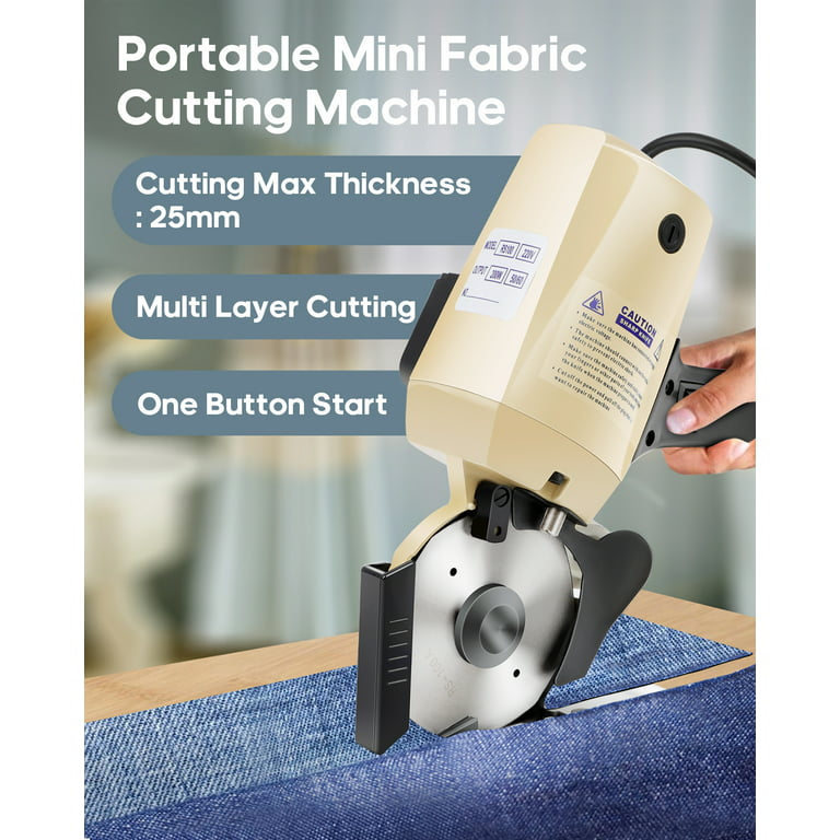 GYZJ Electric Rotary Fabric Cutter Cloth Cutting Machine 4 Inch
