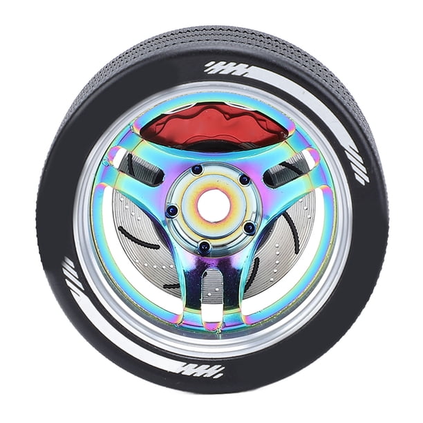 Volante rc de aluminio para controladores Sanwa, Futaba, Diseño Realista, Ligero y Duradero, Volante RC, Con Freno de Disco Simulado, Compatible Con Series MT41/MT51/M17, Serie