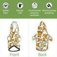 thumbnail image 6 of Cauagu Giraffes Head Pattern Winter Pet Hoodie Sweatshirts- Dog Hoodie Sweater with Leash Hole - Cute Dog Hoodie - Pet Clothes Puppy Cat Custume -XX-Large, 6 of 8