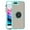 Teal, variant on For iPhone 8 Plus / iPhone 7 Plus Transparent Slim Matte Colored Frame Shockproof Hybrid Ring Stand Magnet Car Mount