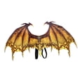 thumbnail image 1 of Alas de dinosaurio Disfraz de dragón Festival de carnaval Tela no tejida Juego de imaginación Accesorios de vestir Ala de dinosaurio Suministros Amarillo Yinane Disfraz de dragón, 1 of 8